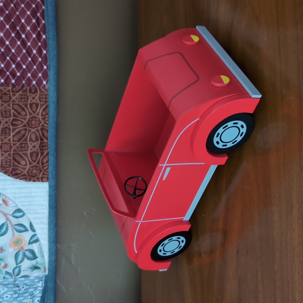 🎄🚗NIB Featherly Friends Wood Convertible Car Christmas 2024 Wondershop Red🚗🎄 - Picture 4 of 5